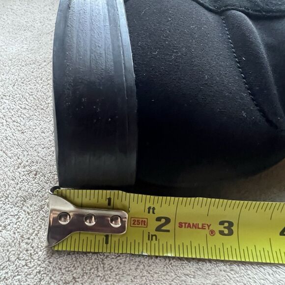 Stuart Weitzman 5050 Black Suede Over The Knee Tall Boots Women 9 M Back Stretch - Picture 9 of 16